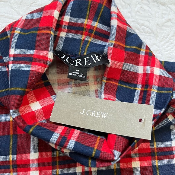 NWT J.Crew Tissue Turtleneck In Plaid Size M - Picture 4 of 12